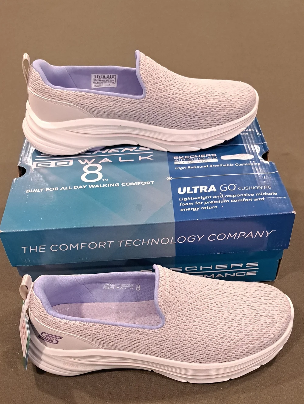 Skechers GO WALK 8 - Julietta - Color: Nutural - Size: Women 8